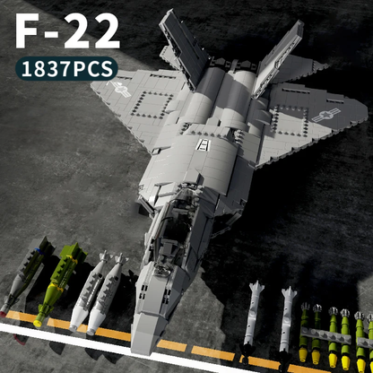 BrickLegion – F22 Stealth Interceptor | 1837 PCS
