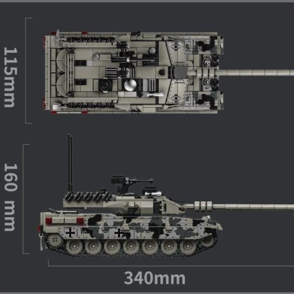 BrickLegion – 2A7 Ironclaw Battle Tank | 1099 PCS