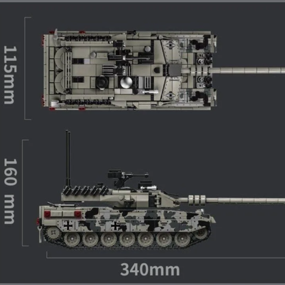 BrickLegion – 2A7 Ironclaw Battle Tank | 1099 PCS