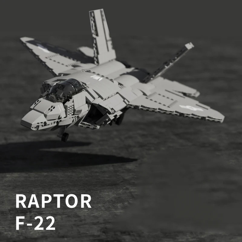 BrickLegion – F22 Stealth Interceptor | 1837 PCS
