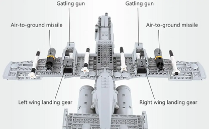 BrickLegion – A10 Ironhog Attack Jet | 1001 PCS
