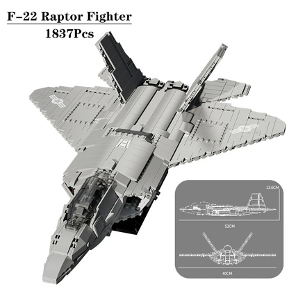 BrickLegion – F22 Stealth Interceptor | 1837 PCS